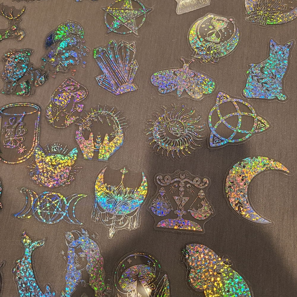 Huge holographic laser sticker lot